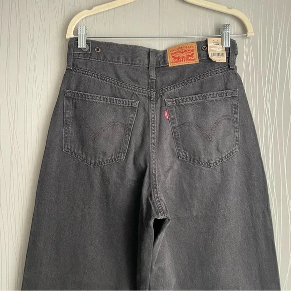 Levi’s Women’s High Rise Cinch Baggy Jeans - Black Wash Size 28 X 31 NWT - Picture 12 of 16
